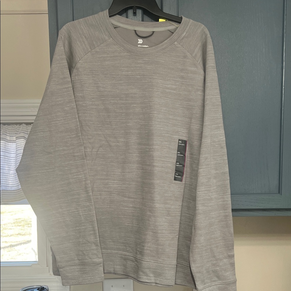 All In Motion Gray Crew Sweatshirt Shirt